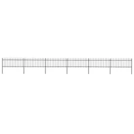 vidaxl-ogrodzenie-z-pretow-z-grotami-stalowe-102-x-08-m-czarne