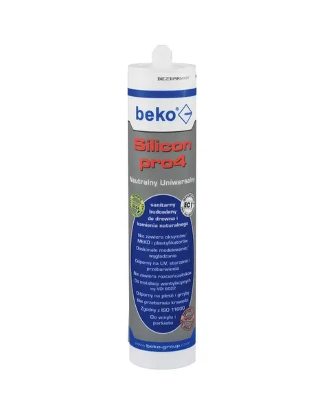 Silikon sanitarny biały pro4 beko 310 ml