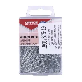 spinacze-metalowe-office-products-28mm-srebrne-w-pudelku-a100