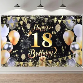 baner-urodzinowy-18-urodziny-czarno-zloty-tlo-180x110cm