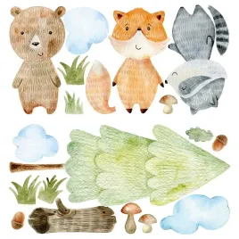 naklejki-na-sciane-woodland-2-100x100-cm