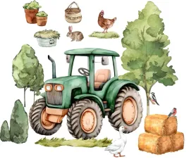 xxl-naklejki-na-sciane-dla-dzieci-farma-traktor-drzewo-gaska-gospodarstwo