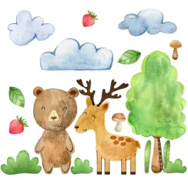 naklejki-scienne-lesne-zwierzatka-woodland-3-l
