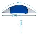 parasol-plazowy-malcom-sdh1568-220-cm-niebieski-cechy-dodatkowe-blokada-drazka
