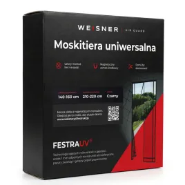 moskitiery-do-drzwi-weisner-czarna-160-cm-x-220-cm
