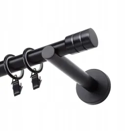 karnisz-pojedynczy-370-cm-czarny-mat-fi-19-cylinder-frezowany-komplet