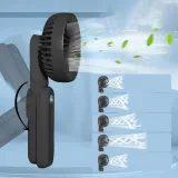 wentylator-mini-handheld-fan-czarny-zasilanie-akumulatorowe
