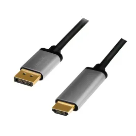 logilink-cda0107-adapter-kablowy-2-m-displayport-hdmi-czarny-szary