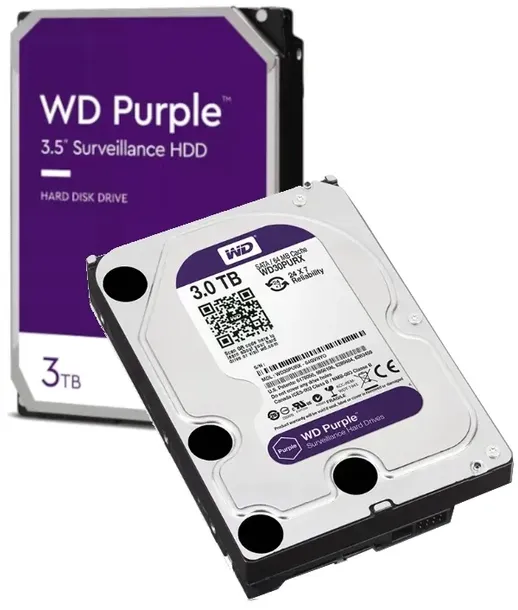 Dysk twardy WD Purple WD30PURX 3TB SATA III 3,5" do rejestratorów CCTV