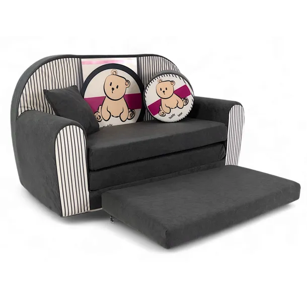 SOFA PIANKOWA KANAPA DZIECI MATERAC PODUSZKA ŁÓŻECZKO PUFA ROZKŁADANA