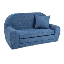 sofka-mini-piankowa-pokoj-dzieci-rozkladana-krzeslo-kanapa-boucle-niebieski
