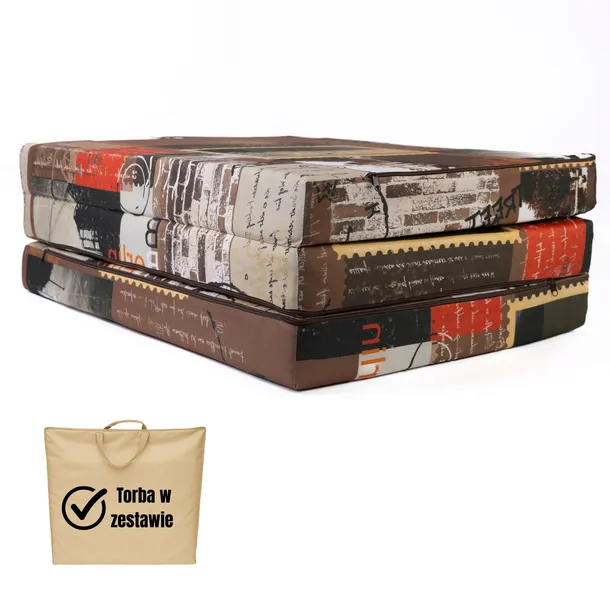 Materac Turystyczny Składany Rozkładany Kamping Auto Kamper Domu 195X80X9CM