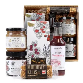 zestaw-prezentowy-naturalny-prezent-podziekowanie-herbata-miod-przetwory