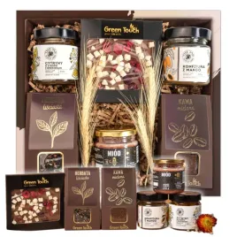 kosz-prezentowy-naturalny-zestaw-herbata-kawa-slodycze-prezent-na-wielkanoc