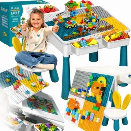 stolik-z-krzeselkiem-wielofunkcyjny-edukacyjny-klocki-200-el-blat-schowki