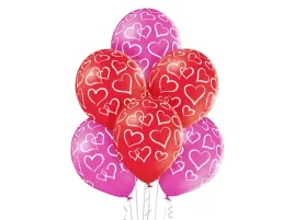balon-czerwony-rozowy-serce-na-powietrze-lub-hel-belbal-31cm-6szt