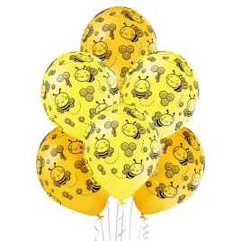 balony-pszczoly-miod-bees-dzien-pszczolki-belbal-30cm-eko-6szt