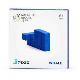 pixio-klocki-magnetyczne-light-blue-whale-14-color-series