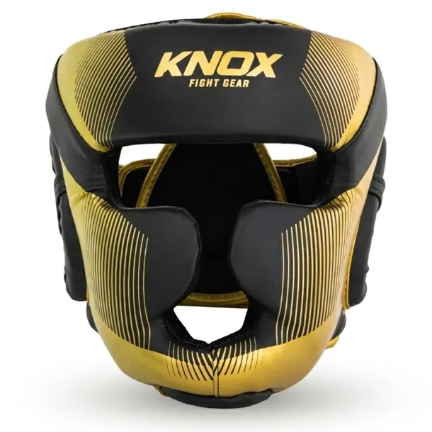 KASK BOKSERSKI treningowy Knox Starter Czarny/Złoty r. M