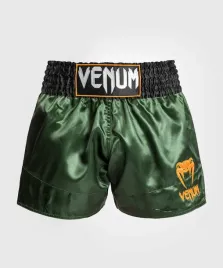 spodenki-tajskie-muay-thai-venum-lekkie-elastyczne-zielone-czarne-zlote-r-s