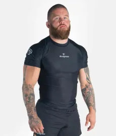 progress-rashguard-meski-krotki-rekaw-academy-czarny-m