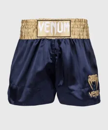 spodenki-tajskie-muay-thai-venum-classic-elastyczne-granatowe-zlote-r-xl