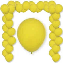 balony-pastel-yellow-decomex-zolty-5-100-szt
