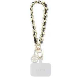 guess-hand-strap-guouchsamc4k-saffiano-chain-strap-4g-charm-czarny