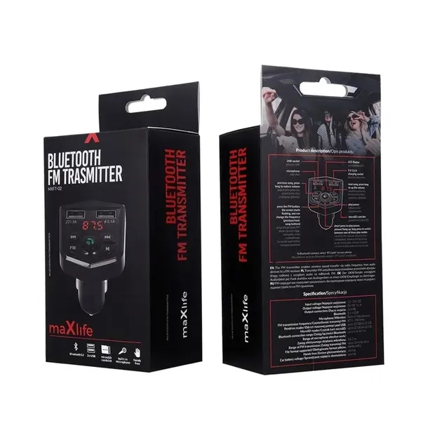 maxlife-transmiter-fm-bluetooth-mxft-02-czarny-rozmiar-inny