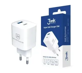 ladowarka-sieciowa-uniwersalna-3mk-hyper-gan-charger-33w-usb-usb-c-biala