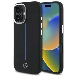mercedes-etui-do-iphone-16-6-1-hardcase-silikonowe-do-magsafe-blue-stripe