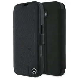 mercedes-pokrowiec-do-iphone-16-61-bookcase-z-ochrona-skorzany-i-drewniany