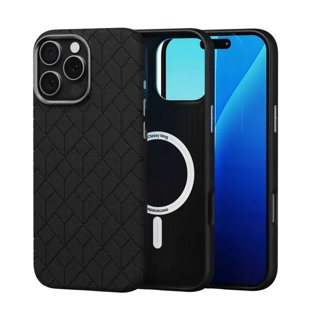 spacecase-etui-case-pokrowiec-do-iphone-16-pro-max-black-do-magsafe-stan-nowy