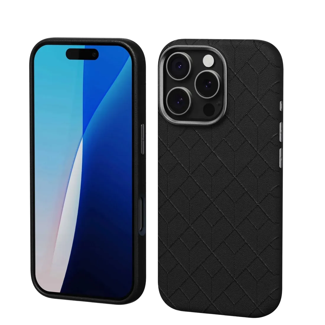spacecase-etui-case-pokrowiec-do-iphone-16-pro-black-sc-classy-mag