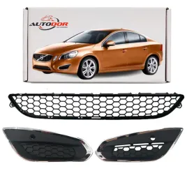 volvo-s60-10-13-atrapy-kratki-zderzka-z-ramka-chrom-i-pdc-prawa-lewa-srodek