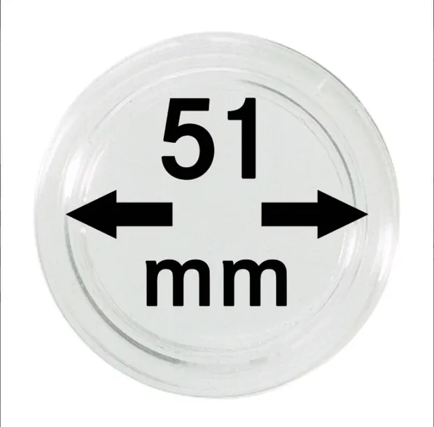 KAPSLE do MONET 51 mm PREMIUM 10 sztuk NOWOŚĆ