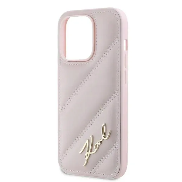 karl-lagerfeld-etui-do-iphone-14-pro-max-67-diagonal-quilted-script-rozowe-material-skora-ekologiczna