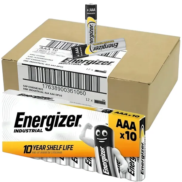 Bateria alkaliczna ENERGIZER Industrial AAA LR03 mały paluszek 1.5V 120szt.