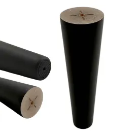 nozka-bukowa-stozek-czarny-mat-15-cm-drewniana