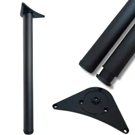 noga-wysoka-czarna-820mm-prosta-do-stolu-biurka-blatu-regulowana