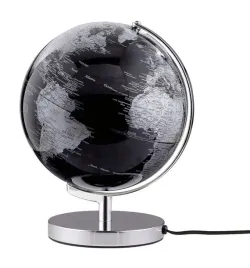 globus-troika-terra-light-sr-25cm-metalowa-podstawa-czarno-srebrny