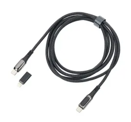 kabel-ladujacy-troika-speedy-xl-2m-przejsciowka-usc-c-na-lightning-czarny