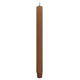 swieca-stolowa-dluga-ryflowana-donau-home-25x300-mm-4szt-karmelowa