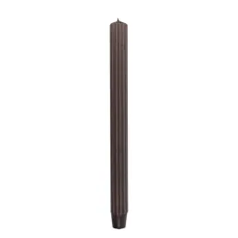 swieca-stolowa-dluga-ryflowana-donau-home-25x300-mm-4szt-brazowa
