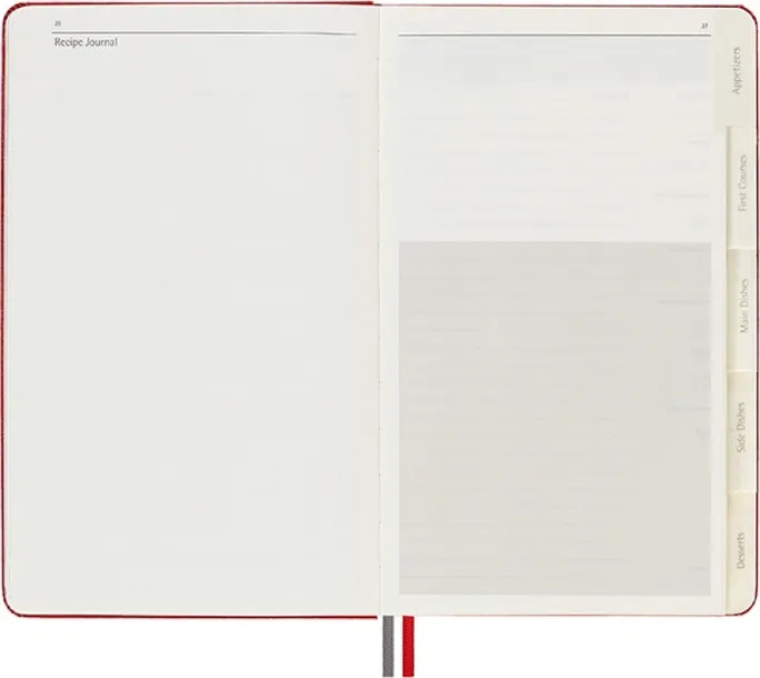 notes-passion-journal-recipe-400-stron-czerwony-kolor-czerwony