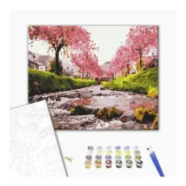 malowanie-po-numerach-brushme-40x50-cm-rzeka-przy-sakurze-1szt
