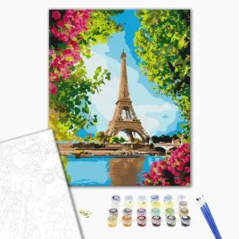 malowanie-po-numerach-brushme-40x50-cm-kwiatowy-widok-na-wieze-eiffla-1szt
