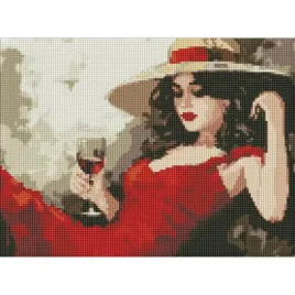 diamentowa-mozaika-ideyka-30x40-cm-dziewczyna-w-kapeluszu-1szt
