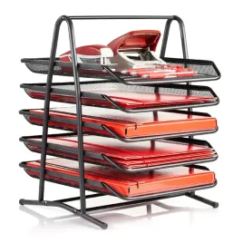 elegancki-organizer-na-biurko-5-metalowych-szufladek-czarny-siatkowy