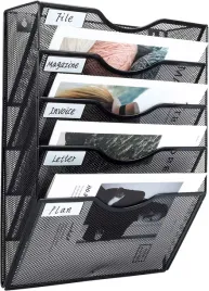 eleganckie-polki-na-dokumenty-metalowy-nascienny-organizer-5-polek-czarny